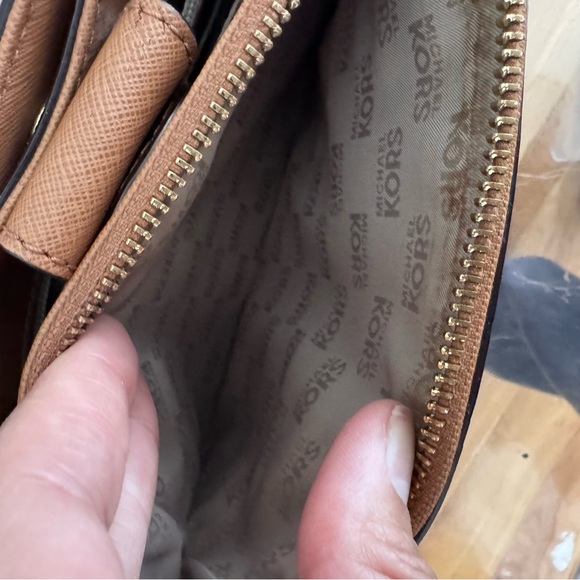 Michael Kors Brown Studded Handbag and Wallet Set - Picture 7 of 8